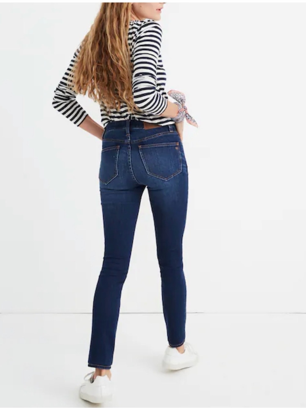 Madewell Roadtripper High Rise Skinny Jeans Size 30 Dark Wash Comfort Stretch